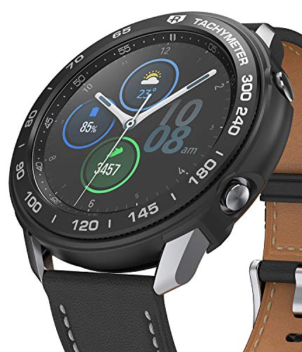 Ringke Air Sports mit Bezel Styling Combo [10 - Black] TPU Case mit Lünette Ring fürs Galaxy Watch 3 45mm von Ringke