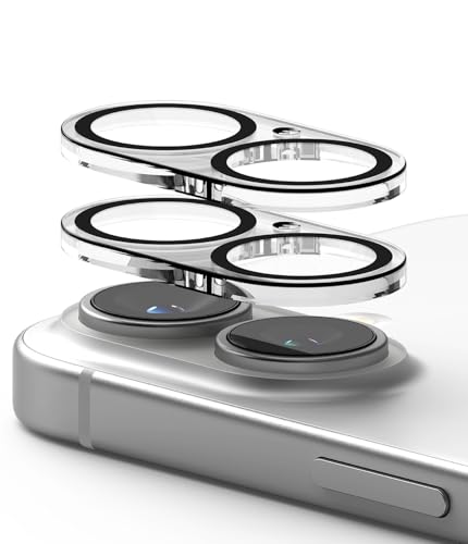 Ringke Camera Glass [2 Stück] Kompatibel mit iPhone 16 Plus / 16 Kameraschutz, HD-Qualität Gehärtetes Glas Vollschutz Schutzfolie für Kamera von Ringke
