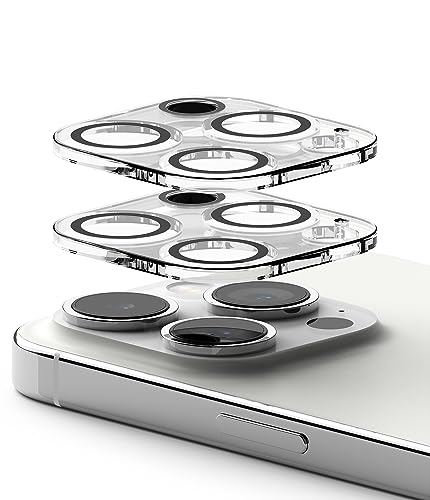 Ringke Camera Glass Kompatibel mit iPhone 15 Pro Kamera Glas Schutzfolie Anti-Kratzer Gehärtetes Kameralinsen Schutz Glas - 2 Stück von Ringke