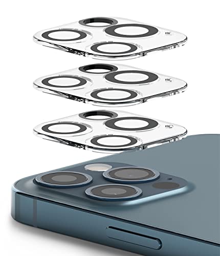 Ringke Camera Protector Glass Kompatibel mit iPhone 12 Pro Max [3er Pack] Kamera Kameraobjektive Schutzfolie Panzerglas Lente Kameraschutz von Ringke