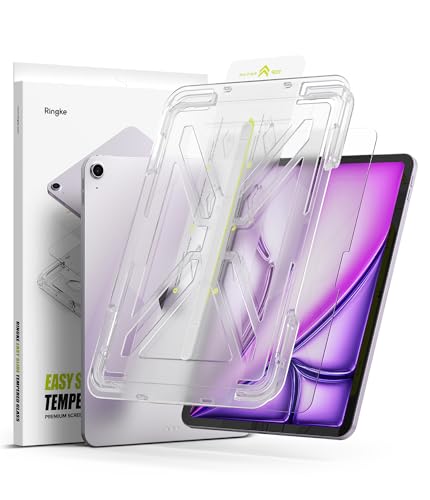 Ringke Easy Slide Glass Kompatibel mit iPad Air 13 Zoll (M3/M2, 2025/2024) Panzerglas Schutzfolie mit Installationstool, HD-Qualität 9H Härte Gehärtetes Glas Displayschutz von Ringke