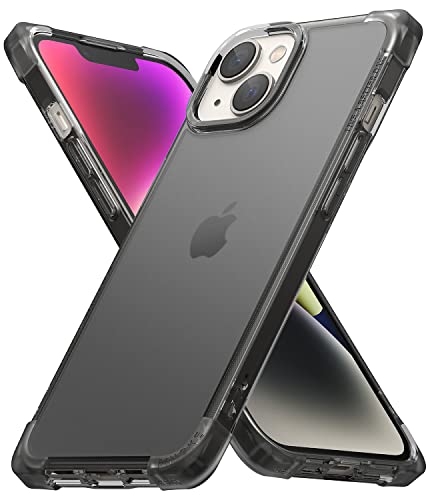 Ringke Fusion Bumper Case Kompatibel mit iPhone 14 Plus Hülle (6.7"), Robuster Stoßfänger Stoßfeste Handyhülle - Matte Smoke Black von Ringke