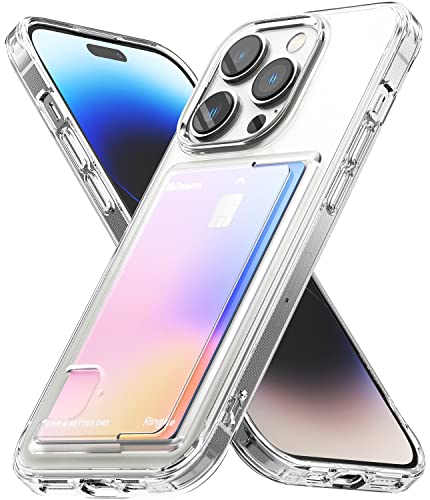 Ringke Fusion Card Case Kompatibel mit iPhone 14 Pro Max Hülle, Transparent Dünne Kartenfach HandyHülle für iPhone 14 Pro Max 6.7 Zoll (2022) - Clear von Ringke