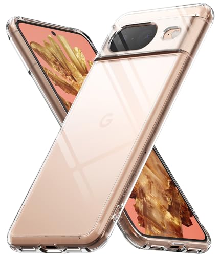 Ringke Fusion Case Kompatibel mit Google Pixel 8 Hülle Kratzfest Harte Transparente Rückseite Stoßfeste Handyhülle für Pixel 8 5G (2023) - Clear von Ringke