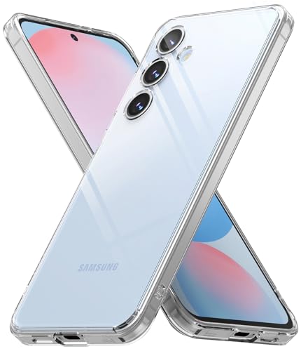 Ringke Fusion Case [Langanhaltende Transparenz] Kompatibel mit Samsung Galaxy S24 FE Hülle, Robuste Stoßfeste Bumper Fester Griff rutschfest Kratzfest Fortschrittlicher Schutz Handyhülle - Clear von Ringke