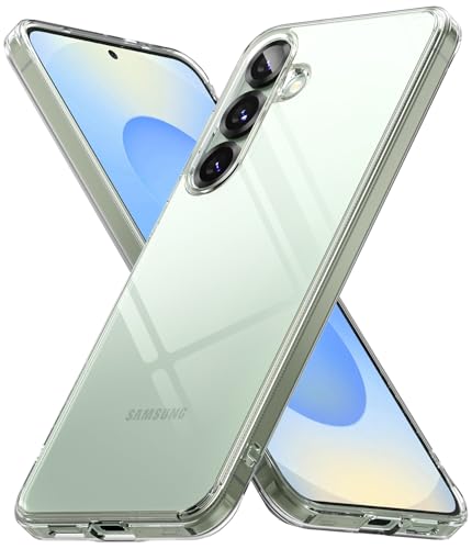 Ringke Fusion Case [Langanhaltende Transparenz] Kompatibel mit Samsung Galaxy S25 Plus Hülle, Weiche Bumper Hart Transparent Back Minimale Gelbfärbung Kratzfest Handyhülle - Clear von Ringke
