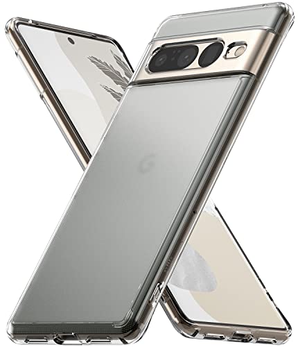 Ringke Fusion Kompatibel mit Google Pixel 7 Pro Hülle, Harte PC Rückseite TPU Stoßfest Bumper Schutzhülle für Pixel 7 Pro 5G (2022) - Matte Clear von Ringke