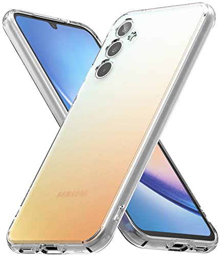 Ringke Fusion Kompatibel mit Samsung Galaxy A34 5G (2023) Hülle [Anti Fingerabdruck] Matt Rückseite Satin Textur Case - Matte Clear von Ringke