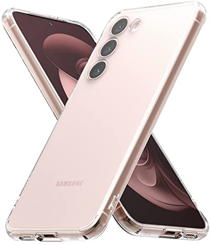 Ringke Fusion Kompatibel mit Samsung Galaxy S23 Plus 5G Hülle Anti Fingerabdruck Matt Rückseite Satin Textur Case - Matte Clear von Ringke