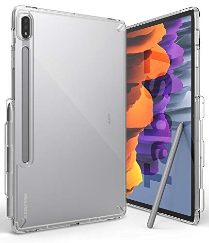 Ringke Fusion Kompatibel mit Samsung Galaxy Tab S8 Hülle und Kompatibel mit Samsung Galaxy Tab S7 Hülle mit S Pen Stifthalter, Klar Case - Clear von Ringke