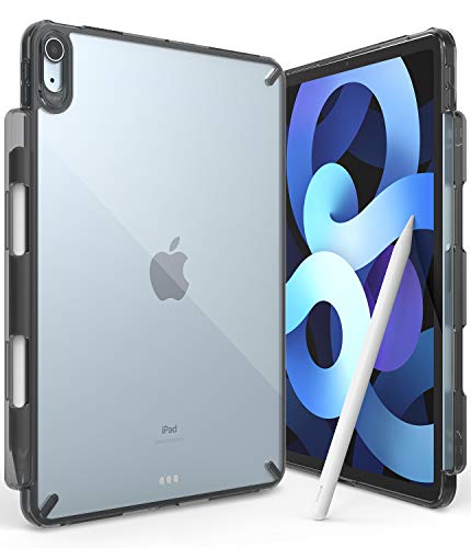 Ringke Fusion Kompatibel mit iPad Air 5 (2022) und iPad Air 4 (2020) 10.9" Zoll Hülle, Transparent Dünne Hart Hülle, Bumper TPU Case - Smoke Black von Ringke
