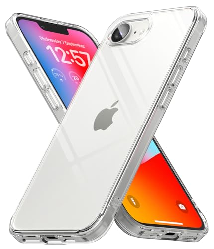Ringke Fusion [Langanhaltende Transparenz] Kompatibel mit iPhone 16e 2025 (6,1 Zoll) Hülle, Weiche Bumper Hart Transparent Back Minimale Gelbfärbung Kratzfest Handyhülle - Clear von Ringke