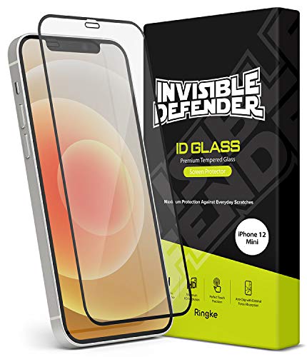 Ringke Invisible Defender Full Cover Kompatibel mit iPhone 12 Mini Panzerglas, Displayschutzfolie Tempered Glas [1 Pack] von Ringke