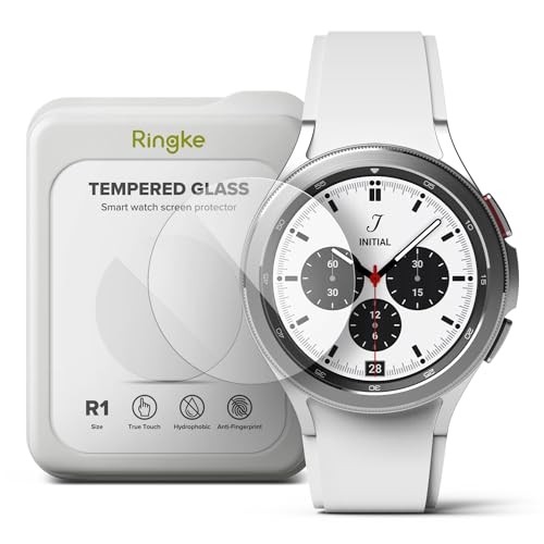 Ringke Invisible Defender Glass [4er Pack] Kompatibel mit Galaxy Watch 4 Classic 42mm Panzerglas Schutzfolie von Ringke