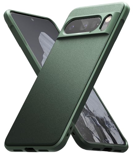 Ringke Onyx Case Kompatibel mit Google Pixel 8 Pro Hülle, Verbesserte Griffigkeit Rutschfestes Mattierte TPU Handyhülle für Pixel 8 Pro 5G (2023) - Dark Green von Ringke