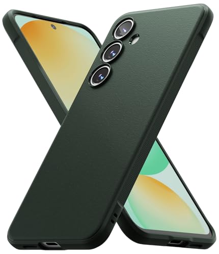 Ringke Onyx [Fester Griff] Kompatibel mit Samsung Galaxy S24 FE Hülle, rutschfeste Anti-Fingerabdruck Stoßfeste Kratzfeste TPU Schutzhülle - Dark Green von Ringke