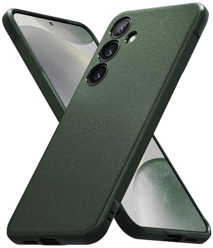 Ringke Onyx [Fester Griff] Kompatibel mit Samsung Galaxy S24 Plus Hülle, rutschfeste Anti-Fingerabdruck Stoßfeste Kratzfeste TPU Schutzhülle - Dark Green von Ringke