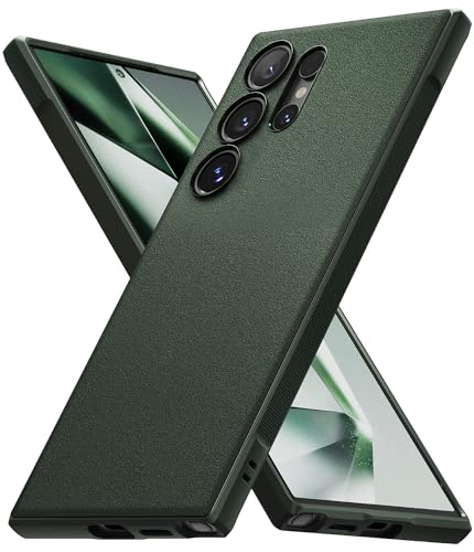 Ringke Onyx [Fester Griff] Kompatibel mit Samsung Galaxy S24 Ultra Hülle, rutschfeste Anti-Fingerabdruck Stoßfeste Kratzfeste TPU Schutzhülle - Dark Green von Ringke