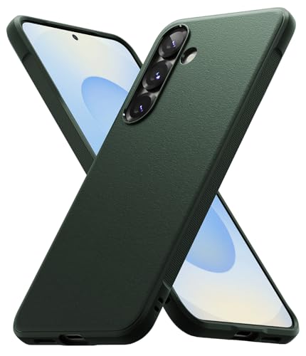 Ringke Onyx [Fester Griff] Kompatibel mit Samsung Galaxy S25 Plus Hülle, rutschfeste Anti-Fingerabdruck Stoßfeste Kratzfeste TPU Schutzhülle - Dark Green von Ringke