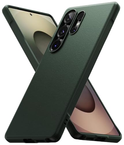 Ringke Onyx [Fester Griff] Kompatibel mit Samsung Galaxy S25 Ultra Hülle, rutschfeste Anti-Fingerabdruck Stoßfeste Kratzfeste TPU Schutzhülle - Dark Green von Ringke