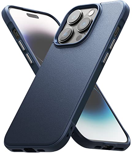 Ringke Onyx Case Kompatibel mit iPhone 14 Pro Hülle, Flexibel TPU Stoßfänger Handyhülle für iPhone 14 Pro 6.1 Zoll (2022) - Navy von Ringke