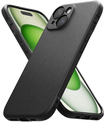 Ringke Onyx Case Kompatibel mit iPhone 15 Hülle, Verbesserte Griffigkeit TPU Stoßfänger Handyhülle für iPhone 15 6,1" - Matte Black von Ringke
