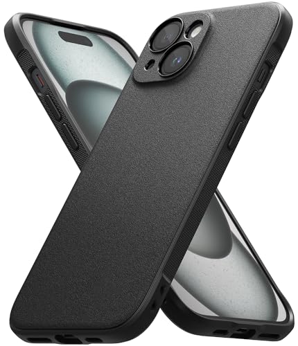 Ringke Onyx Case Kompatibel mit iPhone 15 Plus Hülle, Verbesserte Griffigkeit TPU Stoßfänger Handyhülle für iPhone 15 Plus 6,7" - Black von Ringke