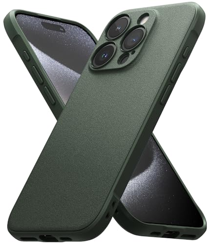 Ringke Onyx Case Kompatibel mit iPhone 15 Pro Hülle, Verbesserte Griffigkeit TPU Stoßfänger Handyhülle für iPhone 15 Pro 6,1" - Dark Green Ringke Onyx Case Kompatibel mit iPhone 15 Pro Hülle, Verbesserte Griffigkeit TPU Stoßfänger Handyhülle für iPhone 15 Pro 6,1" - Dark Green von Ringke
