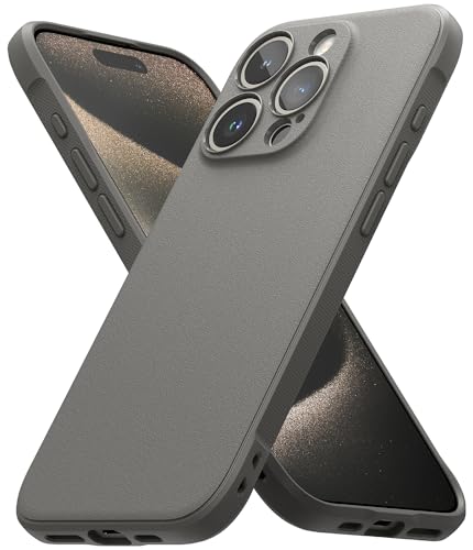 Ringke Onyx Case Kompatibel mit iPhone 15 Pro Hülle, Verbesserte Griffigkeit TPU Stoßfänger Handyhülle für iPhone 15 Pro 6,1" - Gray von Ringke