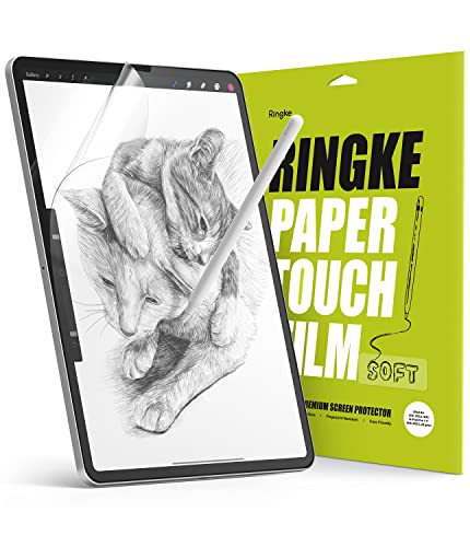 Ringke Paper Touch Film Soft Kompatibel mit iPad Pro 11 Zoll (2022/2021/2020, 4./3./2. Gen) / iPad Air 4 Papiergefühl Matte Displayschutz Schutzfolie von Ringke