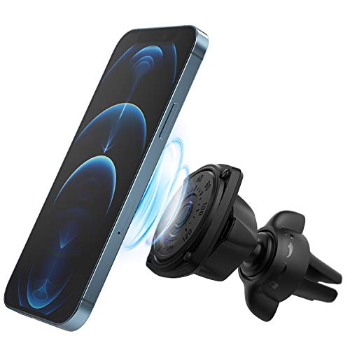 Ringke Power Clip Car Mount Handyhalterung Kfz Magnet Lüftungshalterung - Doppel Beule Technologie 360 Grad Drehung Magnet für Armaturenbrett Lüftungsschlitz [2 in 1] Für iPhone, Samsung, LG, GPS Usw. von Ringke