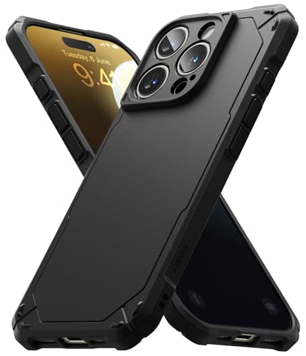 Ringke Rugged Gear Case für iPhone 16 Pro Hülle, Robuster Stoßfester Bumper Fester Griff rutschfest Kratzfest Fortschrittliche Schützende Handyhülle - Black Ringke Rugged Gear Case für iPhone 16 Pro Hülle, Robuster Stoßfester Bumper Fester Griff rutschfest Kratzfest Fortschrittliche Schützende Handyhülle - Black von Ringke