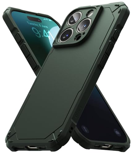 Ringke Rugged Gear Case für iPhone 16 Pro Hülle, Robuster Stoßfester Bumper Fester Griff rutschfest Kratzfest Fortschrittliche Schützende Handyhülle - Dark Green Ringke Rugged Gear Case für iPhone 16 Pro Hülle, Robuster Stoßfester Bumper Fester Griff rutschfest Kratzfest Fortschrittliche Schützende Handyhülle - Dark Green von Ringke