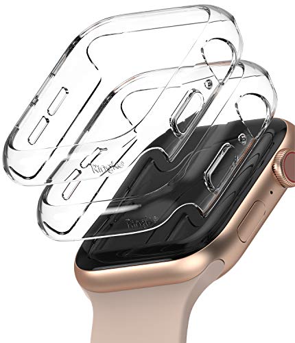 Ringke Slim Kompatibel mit Apple Watch Series 4/5 / 6 / SE 44mm Hülle (2020) - Clear [2 Pack] von Ringke