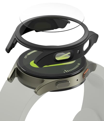 Ringke Slim & Glass Kompatibel mit Samsung Galaxy Watch 7 40mm Hülle, Dünne Hart-PC Schutzhülle mit Kratzfest Panzerglas Displayschutz - Matte Black Ringke Slim & Glass Kompatibel mit Samsung Galaxy Watch 7 40mm Hülle, Dünne Hart-PC Schutzhülle mit Kratzfest Panzerglas Displayschutz - Matte Black von Ringke
