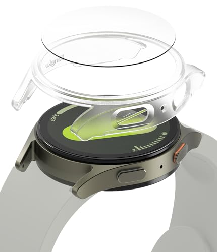 Ringke Slim & Glass Kompatibel mit Samsung Galaxy Watch 7 44mm Hülle, Dünne Hart-PC Schutzhülle mit Kratzfest Panzerglas Displayschutz - Alpine Clear Ringke Slim & Glass Kompatibel mit Samsung Galaxy Watch 7 44mm Hülle, Dünne Hart-PC Schutzhülle mit Kratzfest Panzerglas Displayschutz - Alpine Clear von Ringke