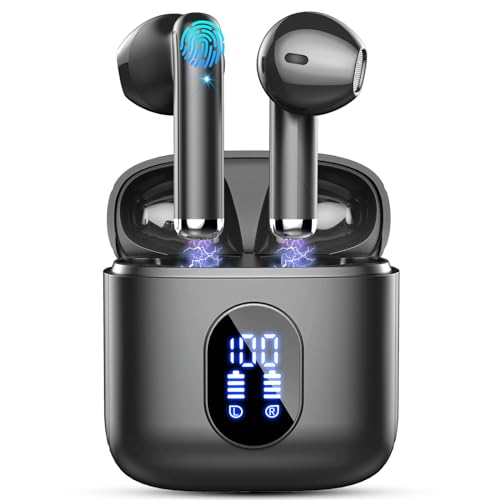 Bluetooth Kopfhörer, Kopfhörer Kabellos Bluetooth 5.3 In Ear Kopfhörer, 2024 Kabellose Kopfhörer mit 4 ENC Mic, Noise Cancelling Earbuds 30Std Tiefer Bass, USB-C, IP7 Wasserdicht Ohrhörer, LED-Anzeige Bluetooth Kopfhörer, Kopfhörer Kabellos Bluetooth 5.3 In Ear Kopfhörer, 2024 Kabellose Kopfhörer mit 4 ENC Mic, Noise Cancelling Earbuds 30Std Tiefer Bass, USB-C, IP7 Wasserdicht Ohrhörer, LED-Anzeige von Rinsmola