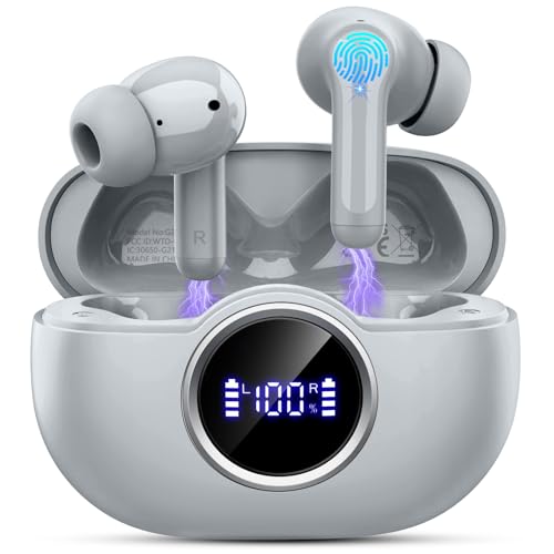 Kabellose Kopfhörer mit 4 ENC-Mikrofonen mit Geräuschunterdrückung, Deep Bass Stereo Kabellose Kopfhörer mit 4 ENC-Mikrofonen mit Geräuschunterdrückung, Deep Bass Stereo von Rinsmola