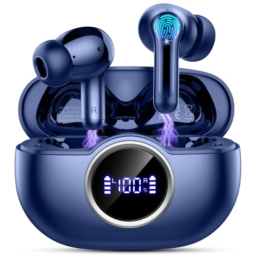 Rinsmola Kabellose Ohrhörer, In-Ear-Kopfhörer, IP7, wasserdicht, Sport, Workout für Laptop von Rinsmola