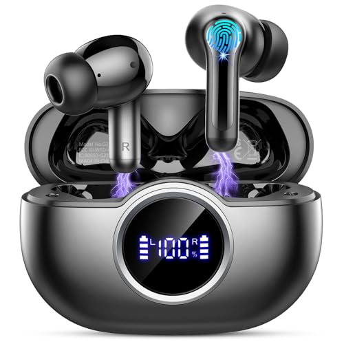 Rinsmola Wireless Earbud Bluetooth Kopfhörer, Ohrhörer IP7 Wasserdicht Sport Workout von Rinsmola