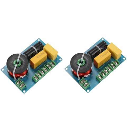 Rinteea 2X 200 W 3-Wege-Hochlautsprecher-Frequenzteiler, Audio-Splitter-Filterplatine für Heimkino-DIY-Lautsprecher-Crossover von Rinteea