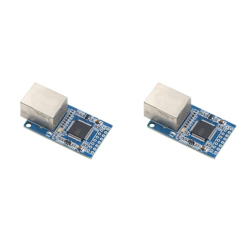 Rinteea 2X CH9121 Serielle Schnittstelle zu Ethernet-Netzwerkmodul, Chip, TTL-ÜBertragung, Industrieller Mikrocontroller, STM32 IP 51, 3,3 V, 5 V von Rinteea