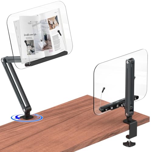 Rinteea Bücherregal mit Schreibtischklemme zum Lesen, Ergonomisches Design, Höhenverstellbar Bis 20 mit Drehbarem Kochbuchhalter B Rinteea Bücherregal mit Schreibtischklemme zum Lesen, Ergonomisches Design, Höhenverstellbar Bis 20 mit Drehbarem Kochbuchhalter B von Rinteea