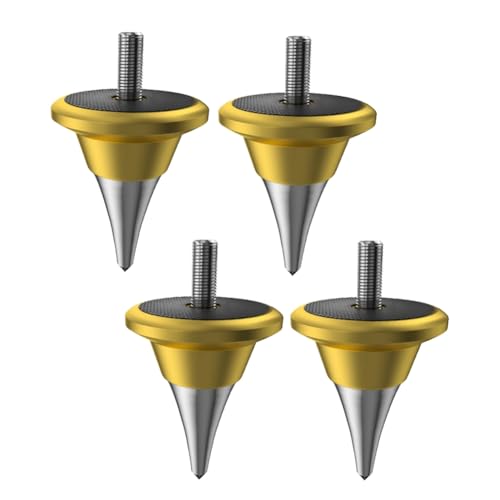 Rinteea Lautsprecher-Isolations-Spike-Füße, Ständer, Dämpferkegel für HiFi-Audio-Plattenspieler, Recorder, AMP M6, Gold Rinteea Lautsprecher-Isolations-Spike-Füße, Ständer, Dämpferkegel für HiFi-Audio-Plattenspieler, Recorder, AMP M6, Gold von Rinteea