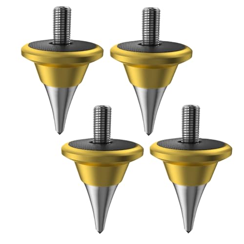 Rinteea Lautsprecher-Isolations-Spike-Füße, Ständer, Dämpferkegel für HiFi-Audio-Plattenspieler, Recorder, AMP M8, Gold Rinteea Lautsprecher-Isolations-Spike-Füße, Ständer, Dämpferkegel für HiFi-Audio-Plattenspieler, Recorder, AMP M8, Gold von Rinteea