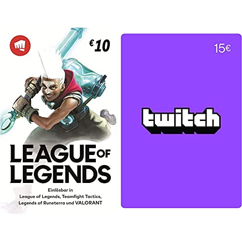 League of Legends €10 Guthaben (Digital Code) + Twitch €15 Guthaben (Digital Code) von Riot Games