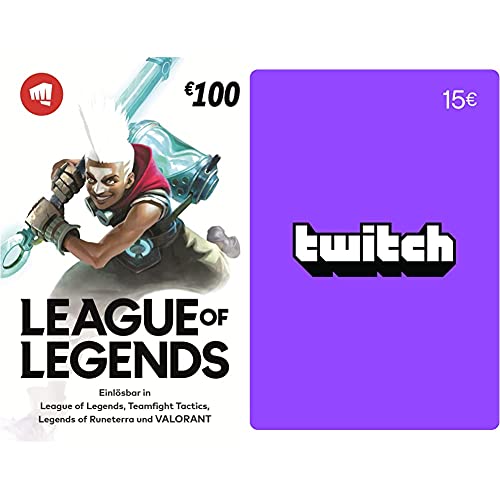 League of Legends €100 Guthaben (Digital Code) + Twitch €15 Guthaben (Digital Code) von Riot Games