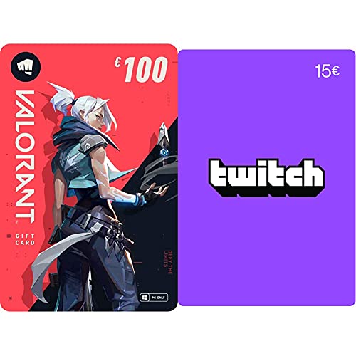 VALORANT €100 Guthaben (Digital Code) + Twitch €15 Guthaben (Digital Code) von Riot Games