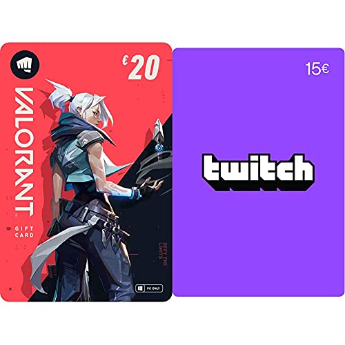VALORANT €20 Guthaben (Digital Code) + Twitch €15 Guthaben (Digital Code) von Riot Games