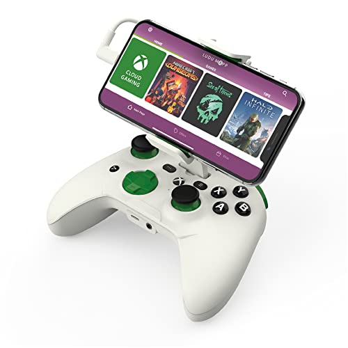 RiotPWR Mobile Cloud Gaming Controller für iOS (Xbox Edition) - Mobiles Konsolenspiel auf deinem iPhone - Spiele COD Mobile, Apple Arcade + mehr [1 Monat Xbox Game Pass Ultimate inklusive] von RiotPWR